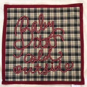 NWT pottery barn 18x18 plaid pillow cover